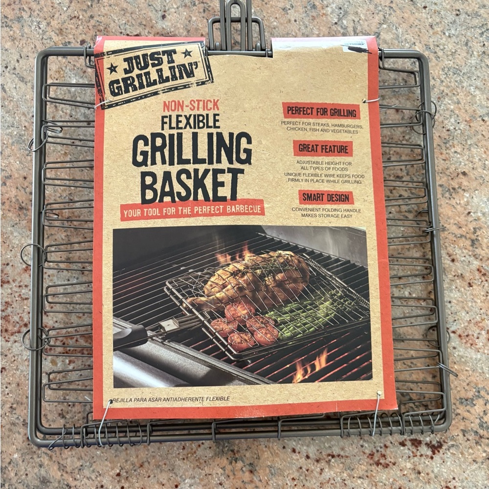 Non-Stick Flexible Grilling Basket - Black